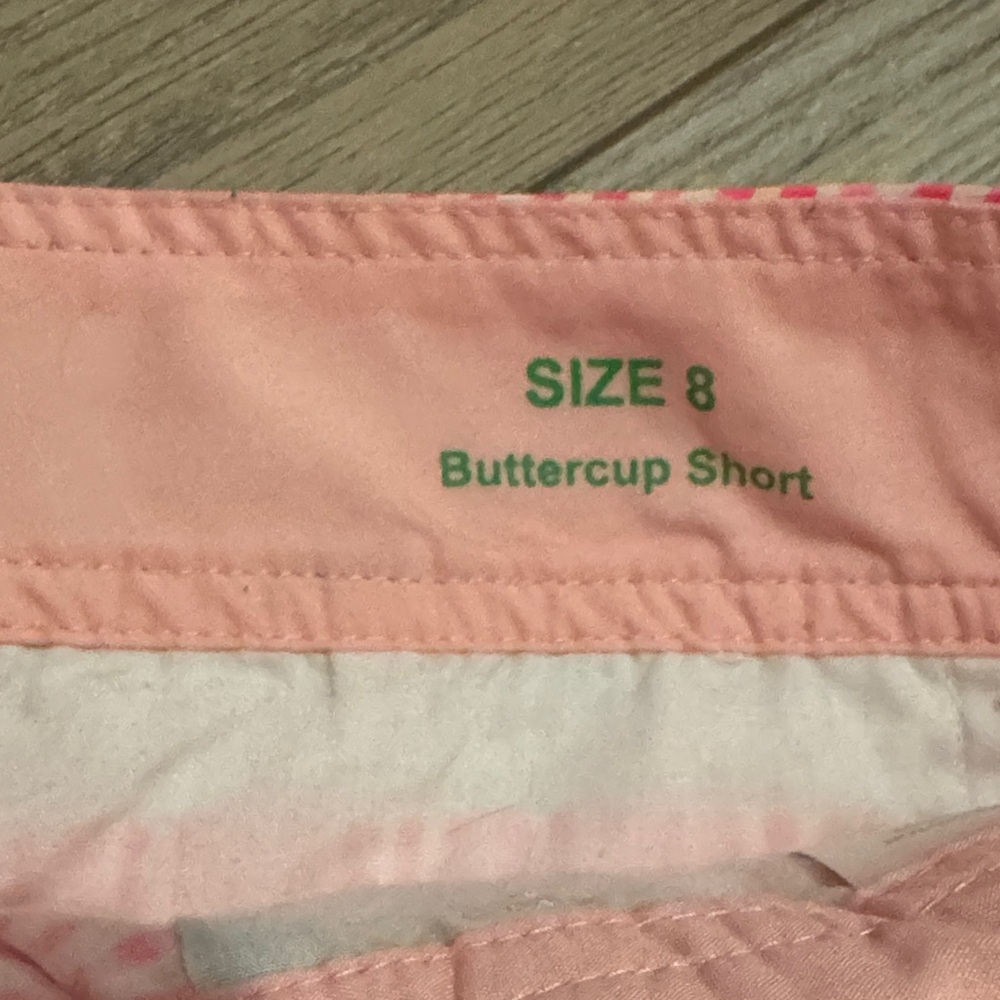 Lilly Pulitzer Pink Gingham Scalloped Shorts - Picture 3 of 4